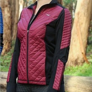 Altra Zoned Heat Jacket Altra Women's Quilted Puffer Jacket - Red and Black